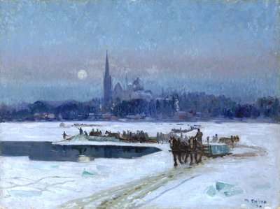 Ice Cutters, Longueuil by Maurice Galbraith Cullen